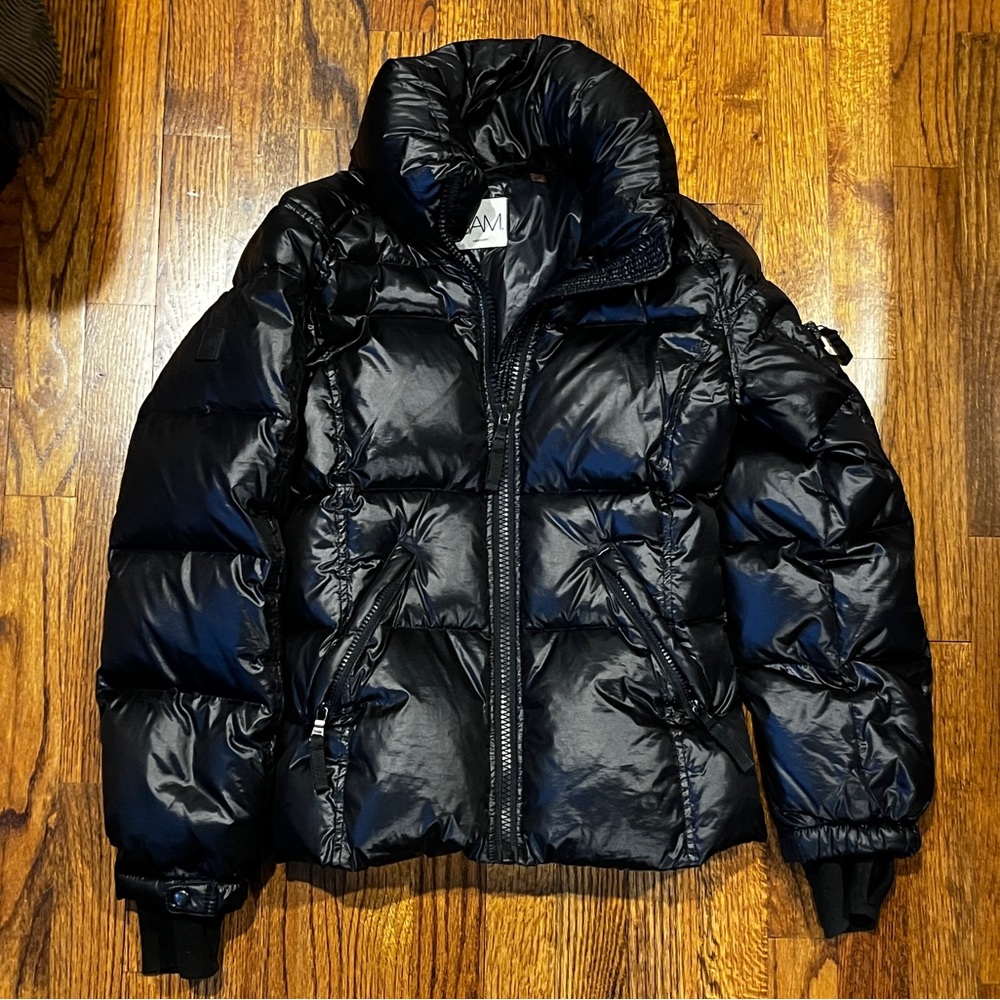 SAM. Girl’s Black Puffer Jacket - Size 14